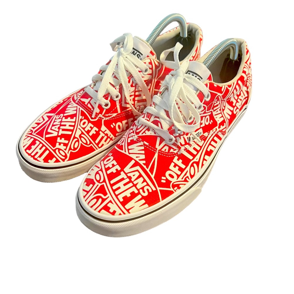 VANS Doheny Off The Wall Low Top Skate Shoe Red White Size Men’s 10